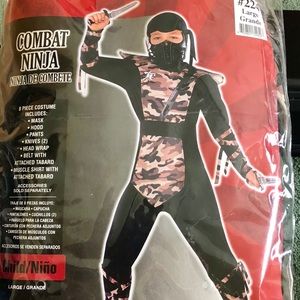 Boys combat ninja Halloween costume costume